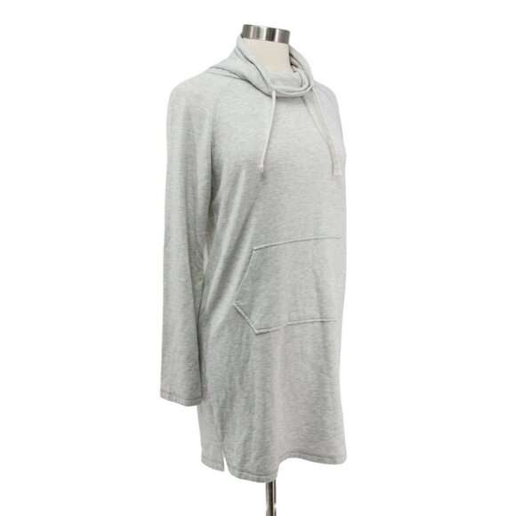 Altar'd State Heather Gray Fleece Kangaroo Pocket Tunic Sweatshirt Dress Size XS - Picture 2 of 6